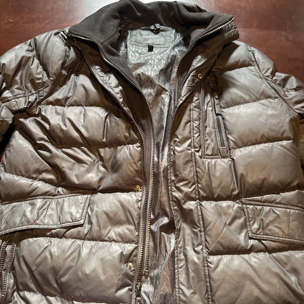 Marc by Marc Jacobs Black Hooded Down Puffer Jacket
